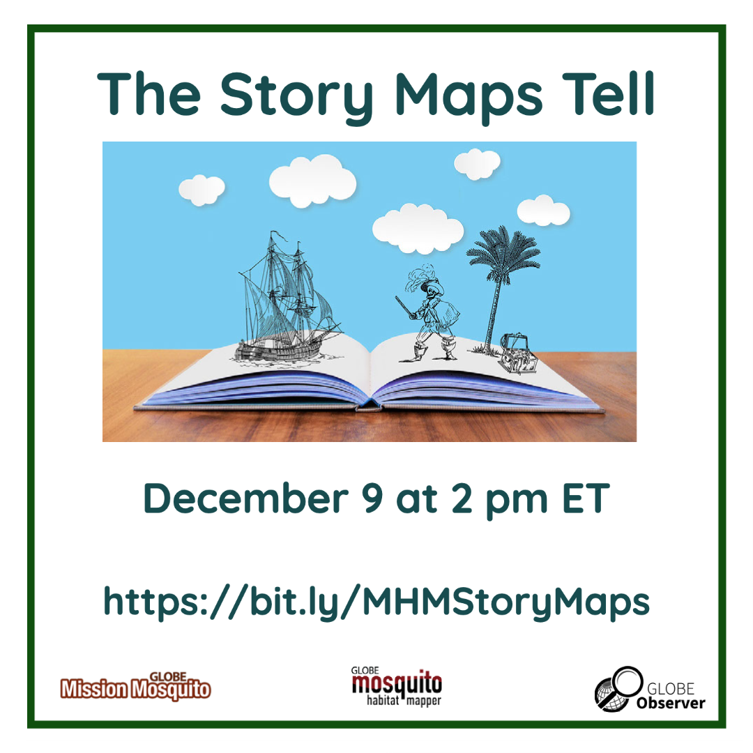 GMM 09 December webinar shareable showing a book open, with a grand pirate adventure taking place