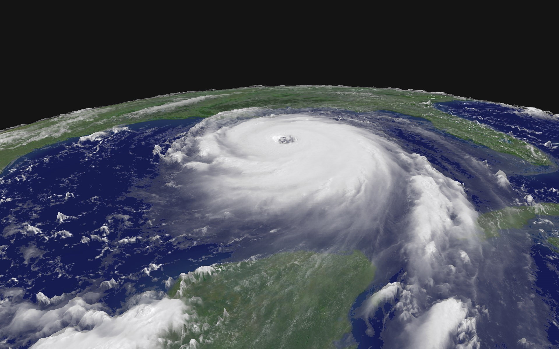 A NASA photo of a hurricane