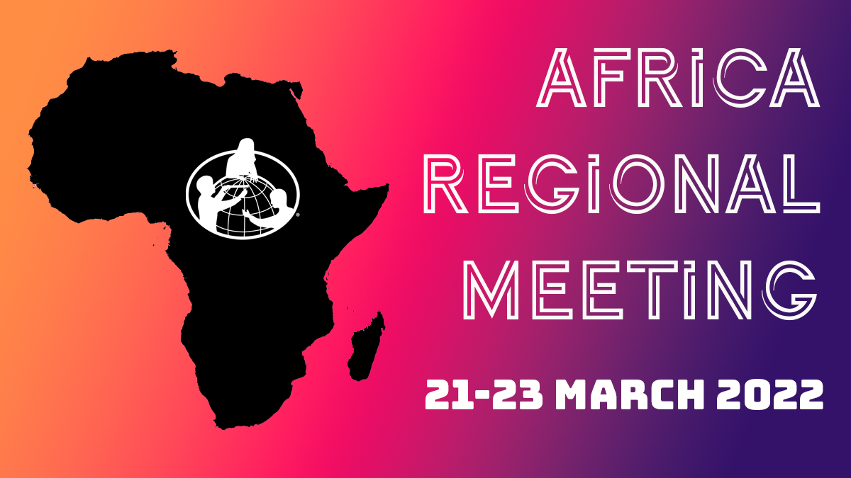 Africa Regional Meeting shareable, showing the continent of Africa