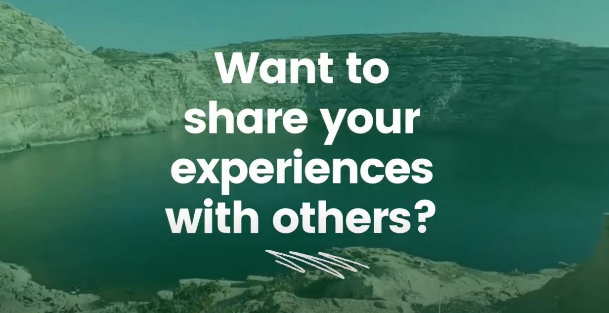 A screen shot from a recent GLOBE Student Vlogger Application Information Video, which reads "Want to Share Your Experiences with Others?"