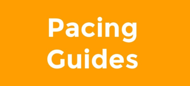 A graphic that reads "Pacing Guides"