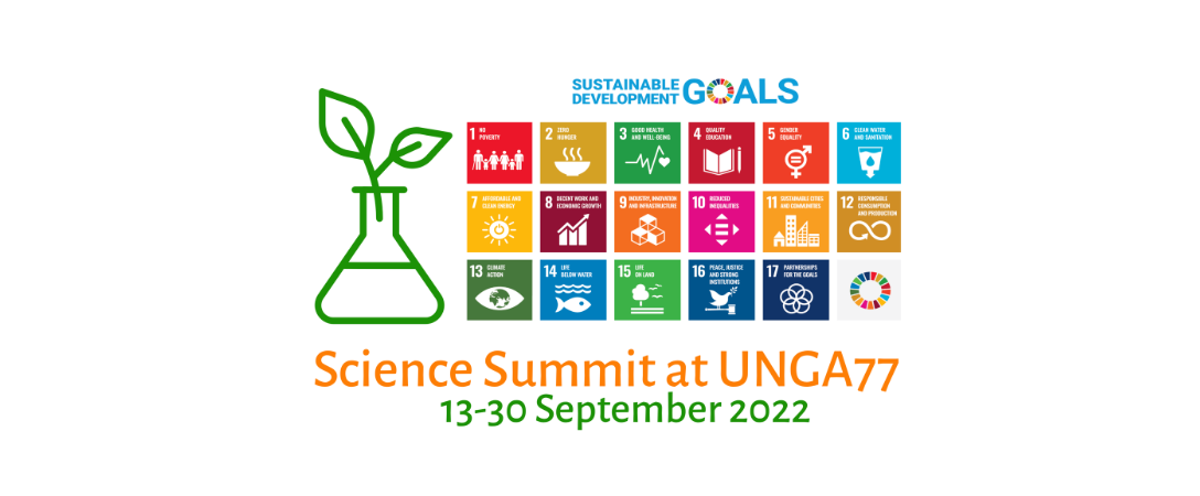Logo for the Science Summit at UNGA77