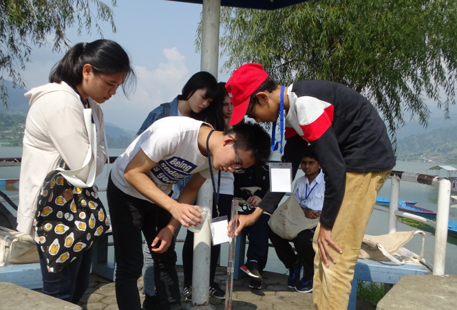 GLOBE community engaged in research during the Lake Pokhara Expedition