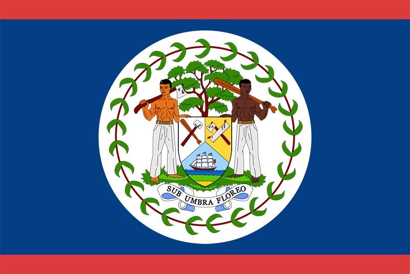 The flag of Belize