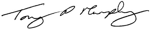 Tony Murphy signature