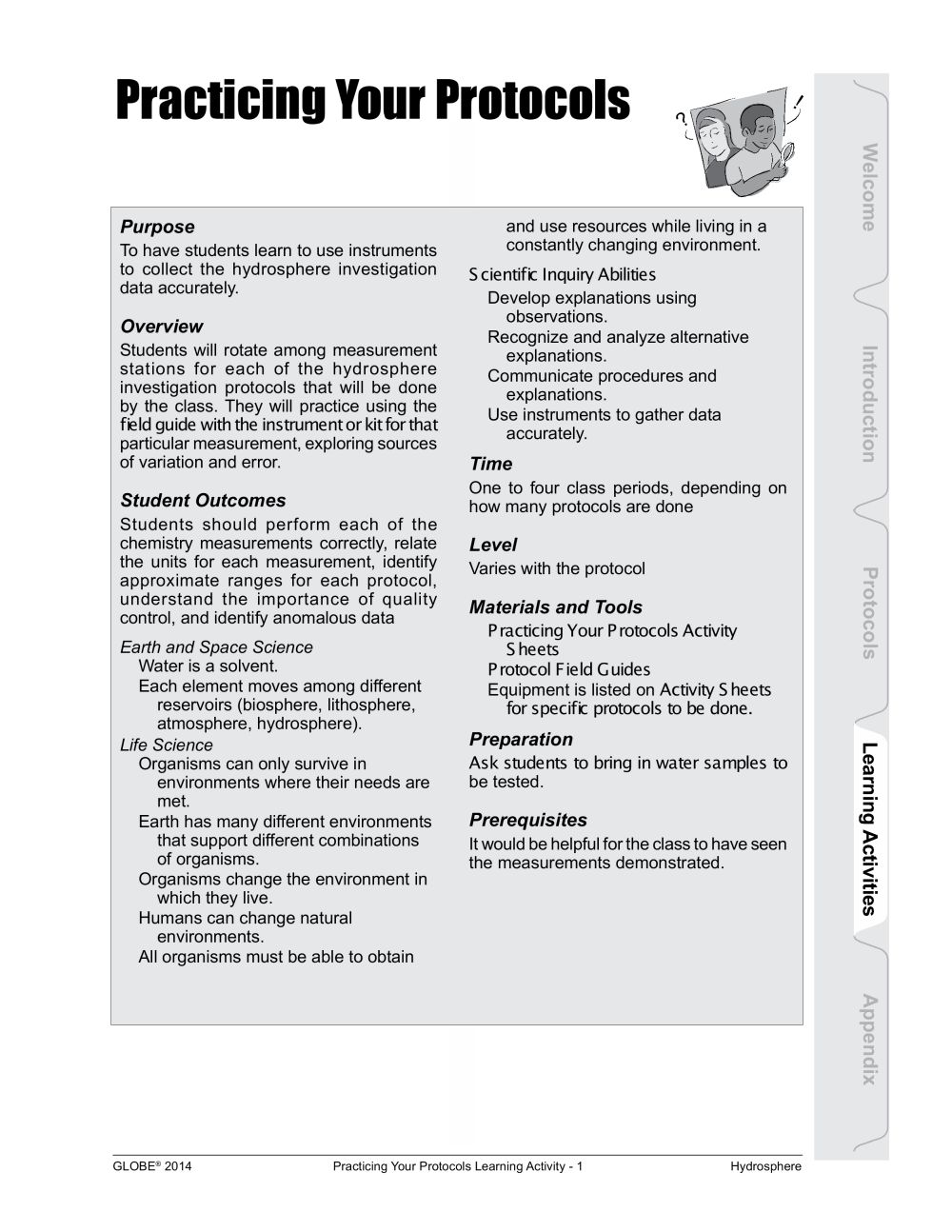 Learning Activities preview for Practicing Your protocols