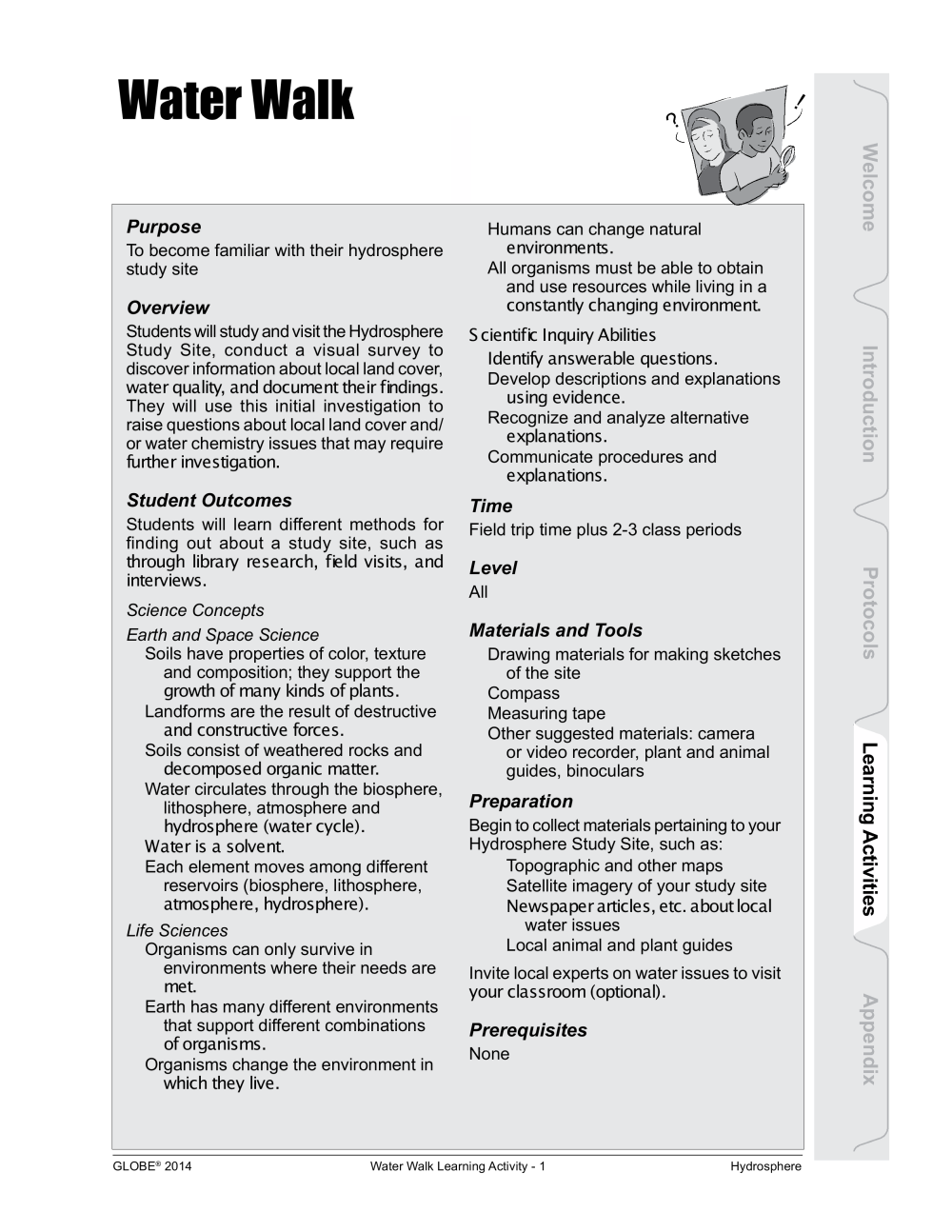 Learning Activities preview for Water Walk
