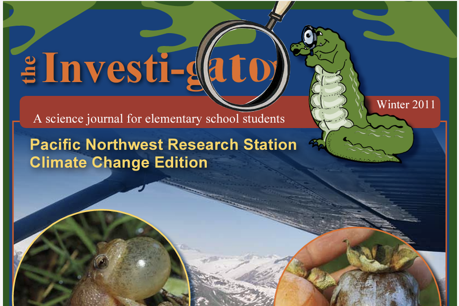 cover of the Investi-gator Pacific Northwest Research Station Climate Change edition