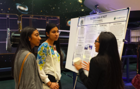 Figure 2: 2016 Student Research Symposium at NASA JPL  (Inderpreet & Jaskarenpreet - left)