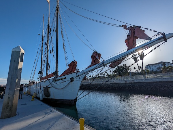 a tall ship at dock