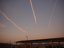 Contrails Advecting