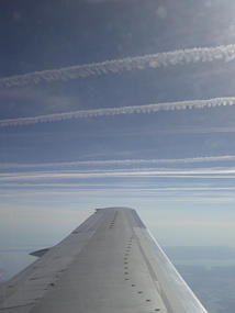 Photo of Contrails from the Air
