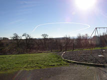 Unusual Contrail : U-Turn