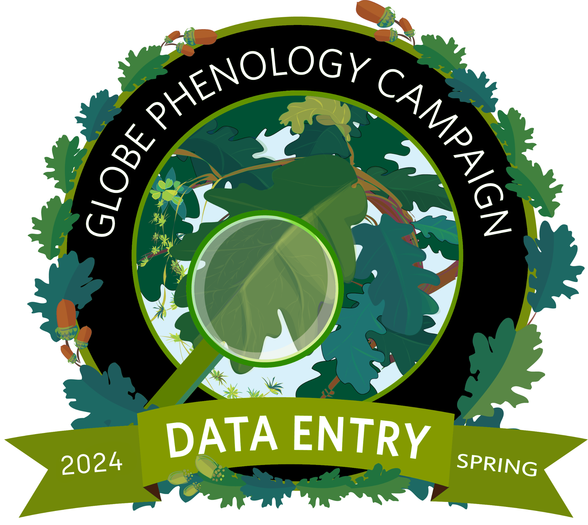 Data Entry digital badge for 2024 GLOBE Spring Phenology Campaign