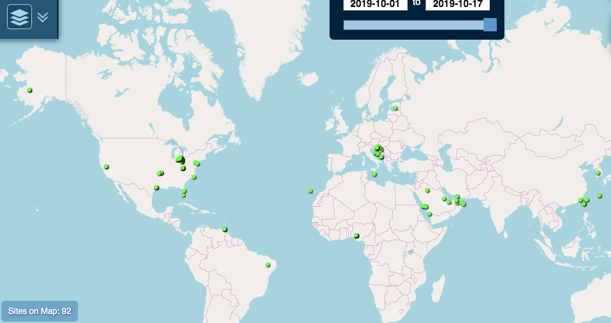 October sites map