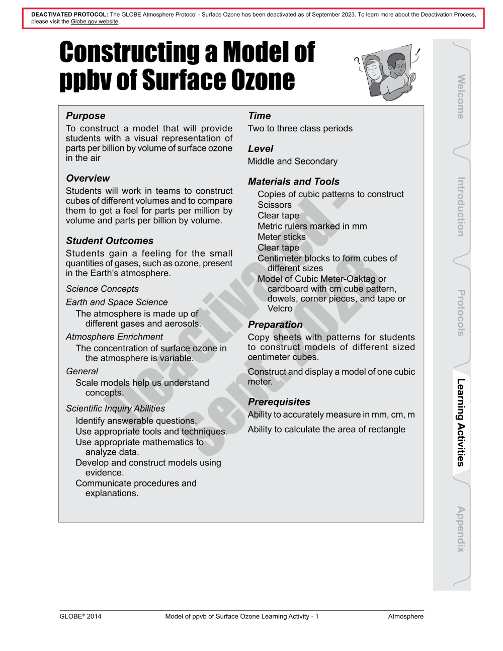 Learning Activities preview for Constructing a Model of ppbv of Surface Ozone
