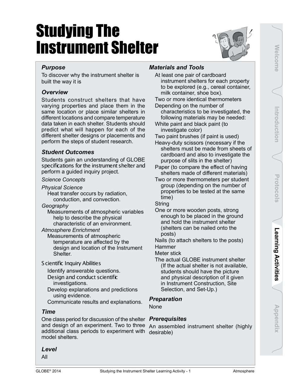 Learning Activities preview for Studying The Instrument Shelter