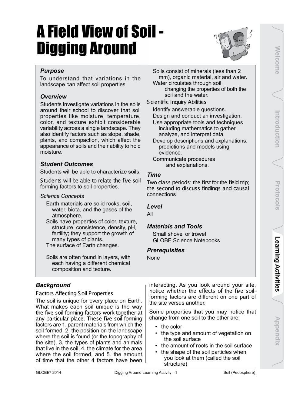 Learning Activities preview for A Field View of Soil - Digging Around