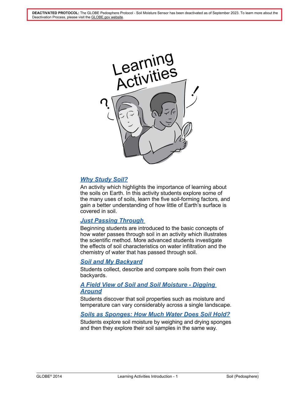 Learning Activities preview for Soil Learning Activities Introduction