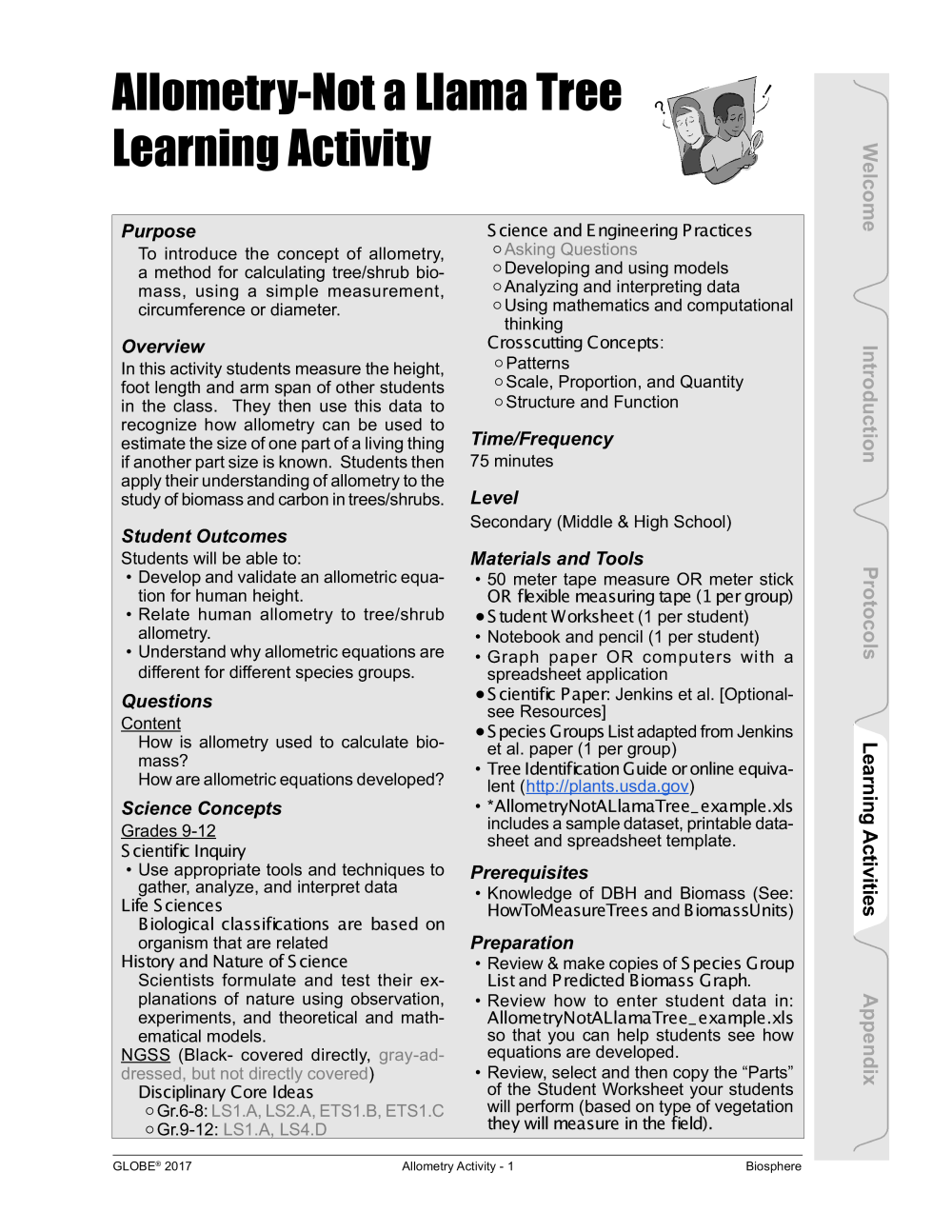 Learning Activities preview for H. Allometry