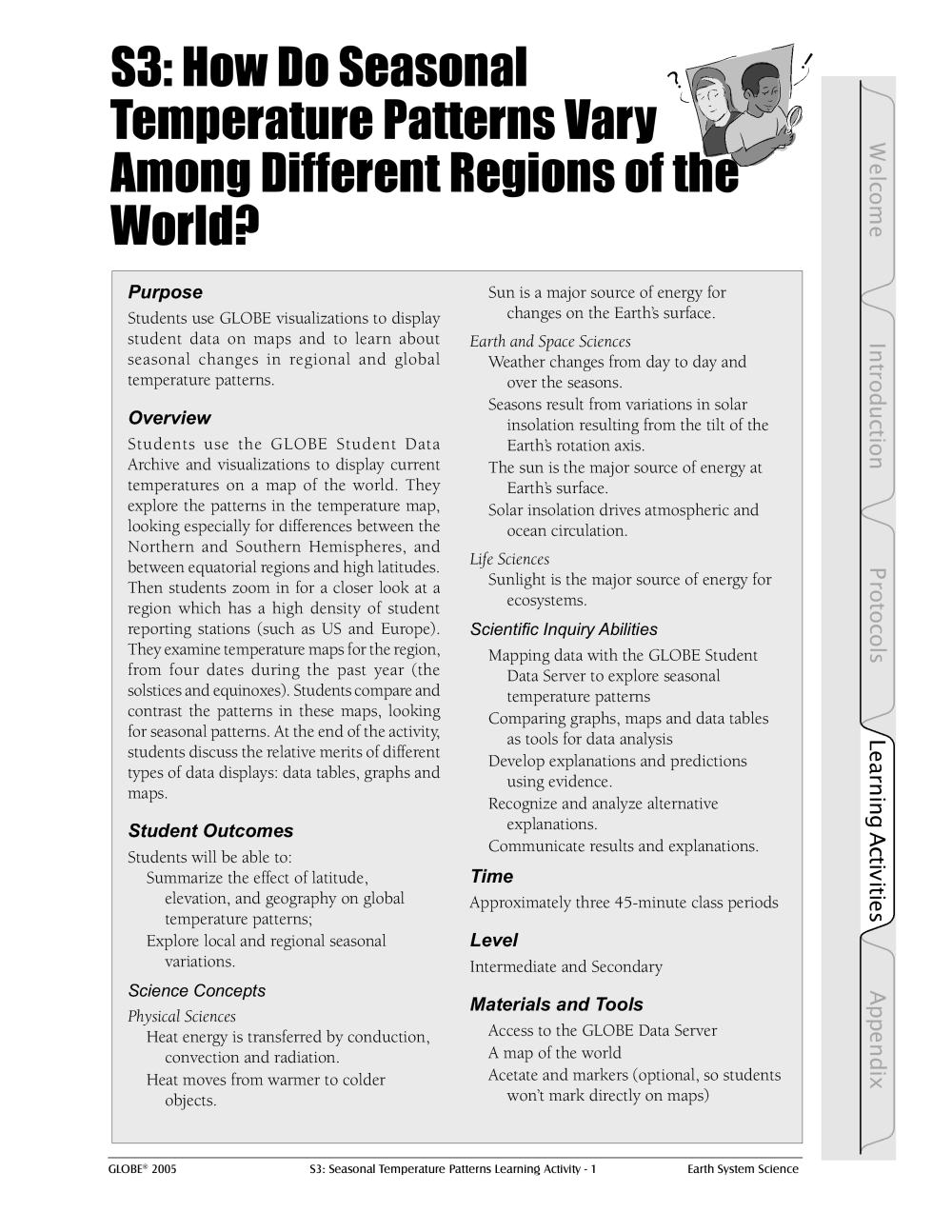 Learning Activities preview for S3-How Do Seasonal Temperature Patterns Vary Among Different Regions of the World