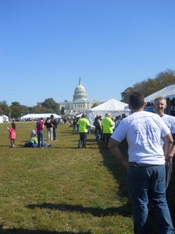 Capitol with people