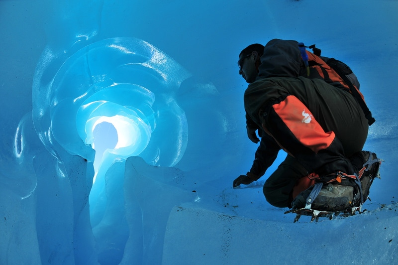 A view from inside the Exploradores Glacier, from Nature