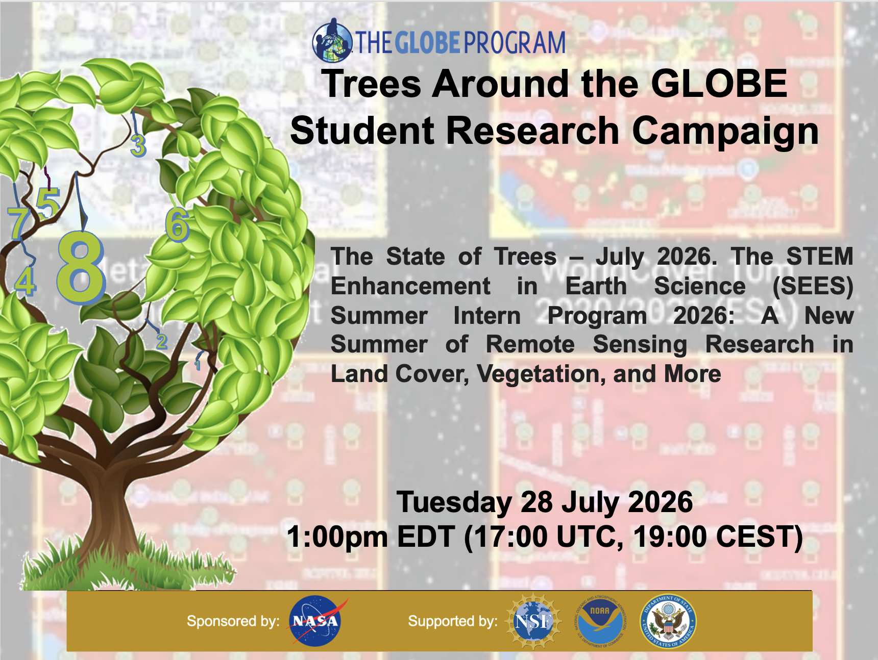The State of Trees – The STEM Enhancement in Earth Science (SEES) Summer Intern Program 2026: A New Summer of Remote Sensing Research in Land Cover, Vegetation, and More
