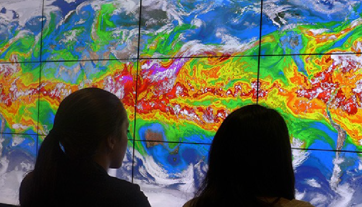   GLOBE community members looking at Earth as a system science