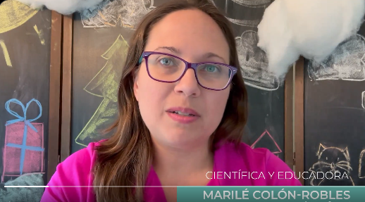 Screenshot of Marile Robles' from her video on X