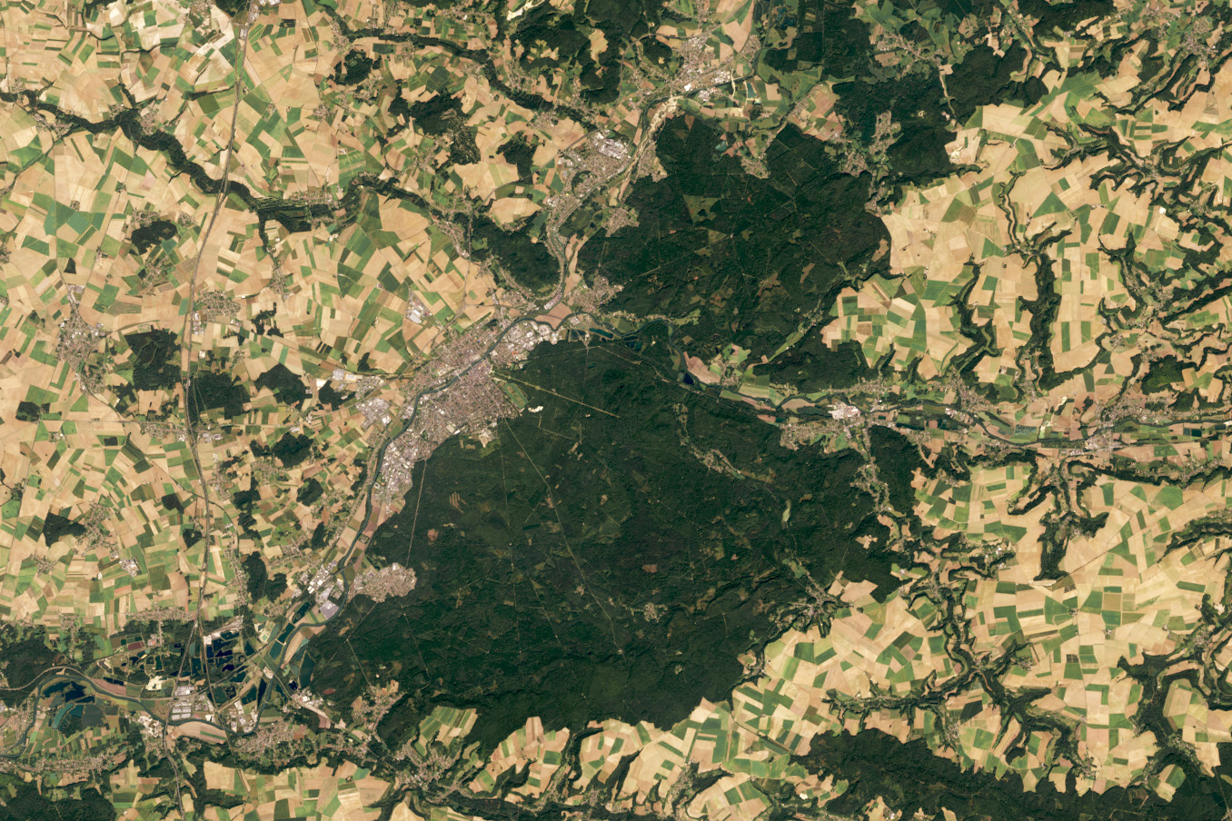 Satellite image of land cover