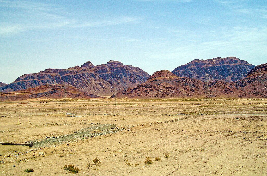 landscape in the country of Jordan