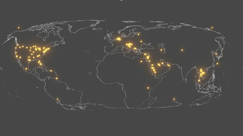 Map of SMAP sites across the globe.