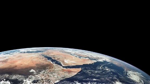   Earth centered on the Middle East region