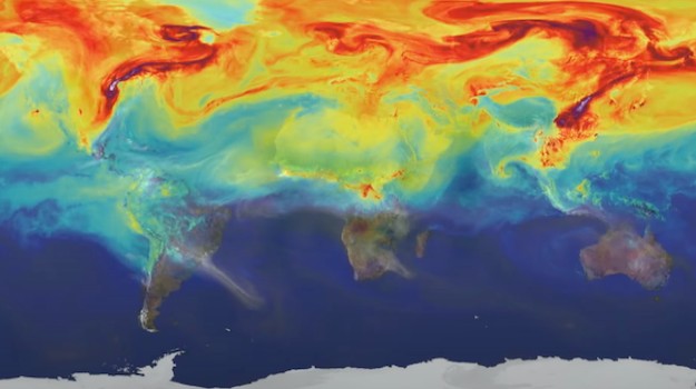   NASA Webinar image showing climate variances globally 
