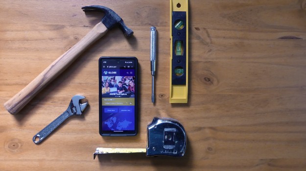 Tools surrounding a cell phone