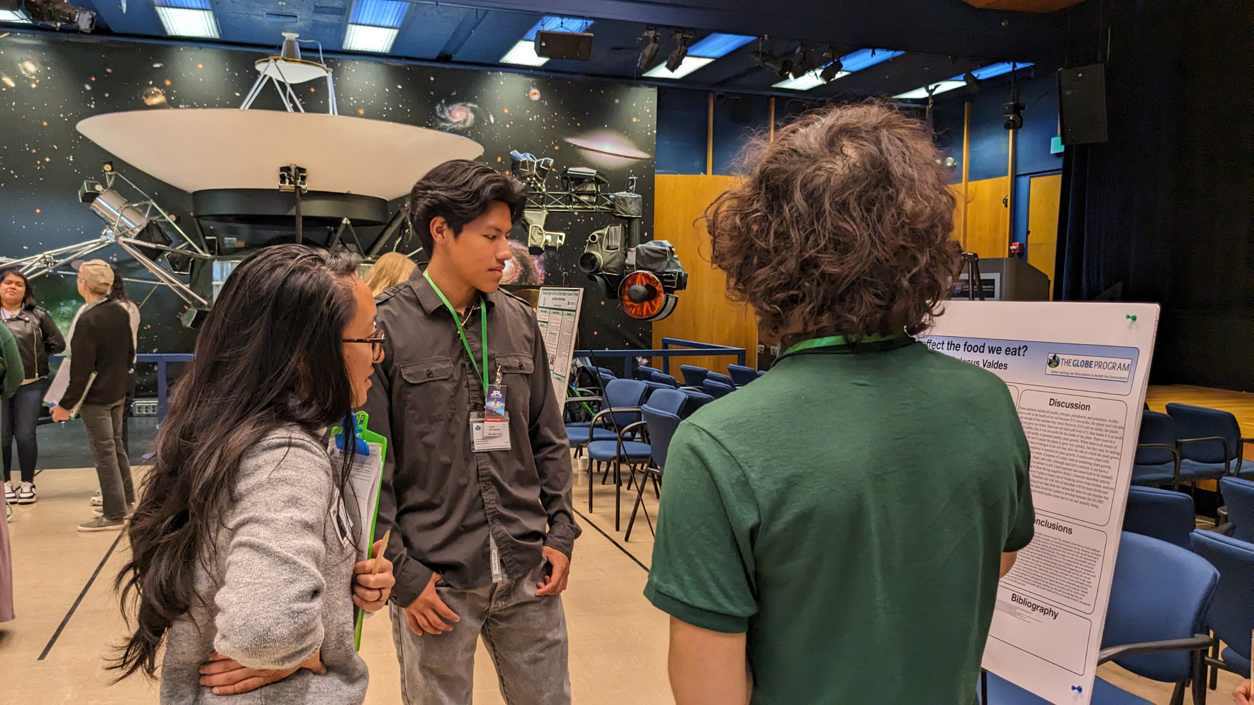 Students present their research during the STEM professional review session at the 2024 Pacific Region Student Research Symposium