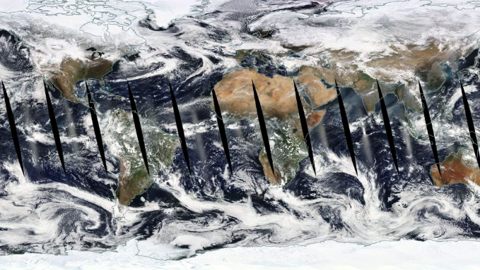 Satellite image of the Earth from NASA Worldview
