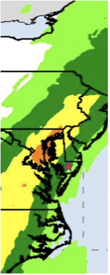 Precipitation Map - Tropical Storm Isaias - August 4, 2020