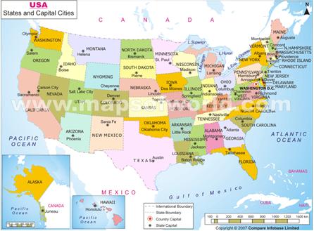 Map of the USA