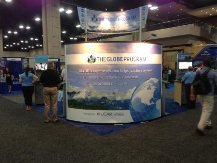An image of the GLOBE booth at the 2013 NSTA meeting An image of the GLOBE booth at the 2013 NSTA meeting