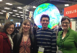 GLOBE staff and teacher at AMS conference