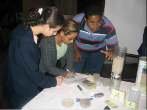 Mohamed and members of the GLOBE Lebanon team at the 2003 Near East and North Africa Regional Meeting in the Kingdom of Bahrain