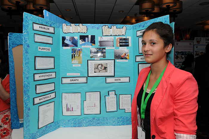 Students present their research at the 1st Student Science Symposium