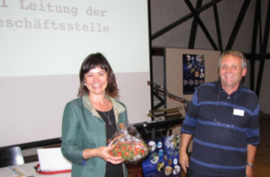 Country Coordinator of GLOBE Switzerland Juliette Vogel with Co-Coordinator Francois Gingins