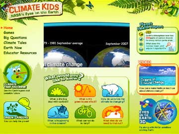 NASA Climate Kids Screenshot