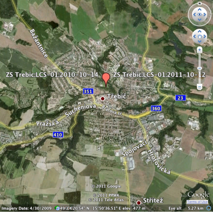Map of ZS Trebic, Czech Republic