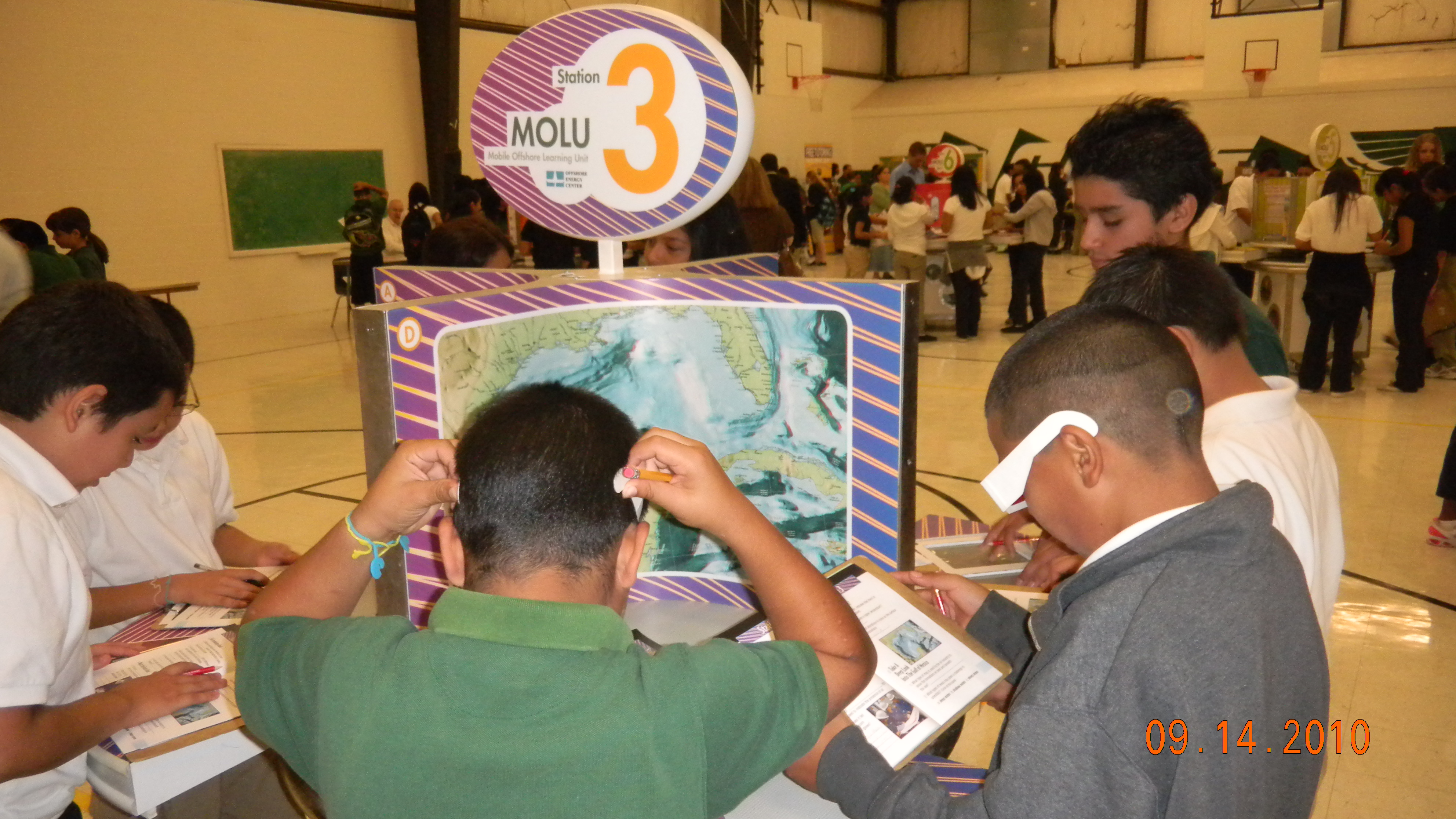 students doing science experiments