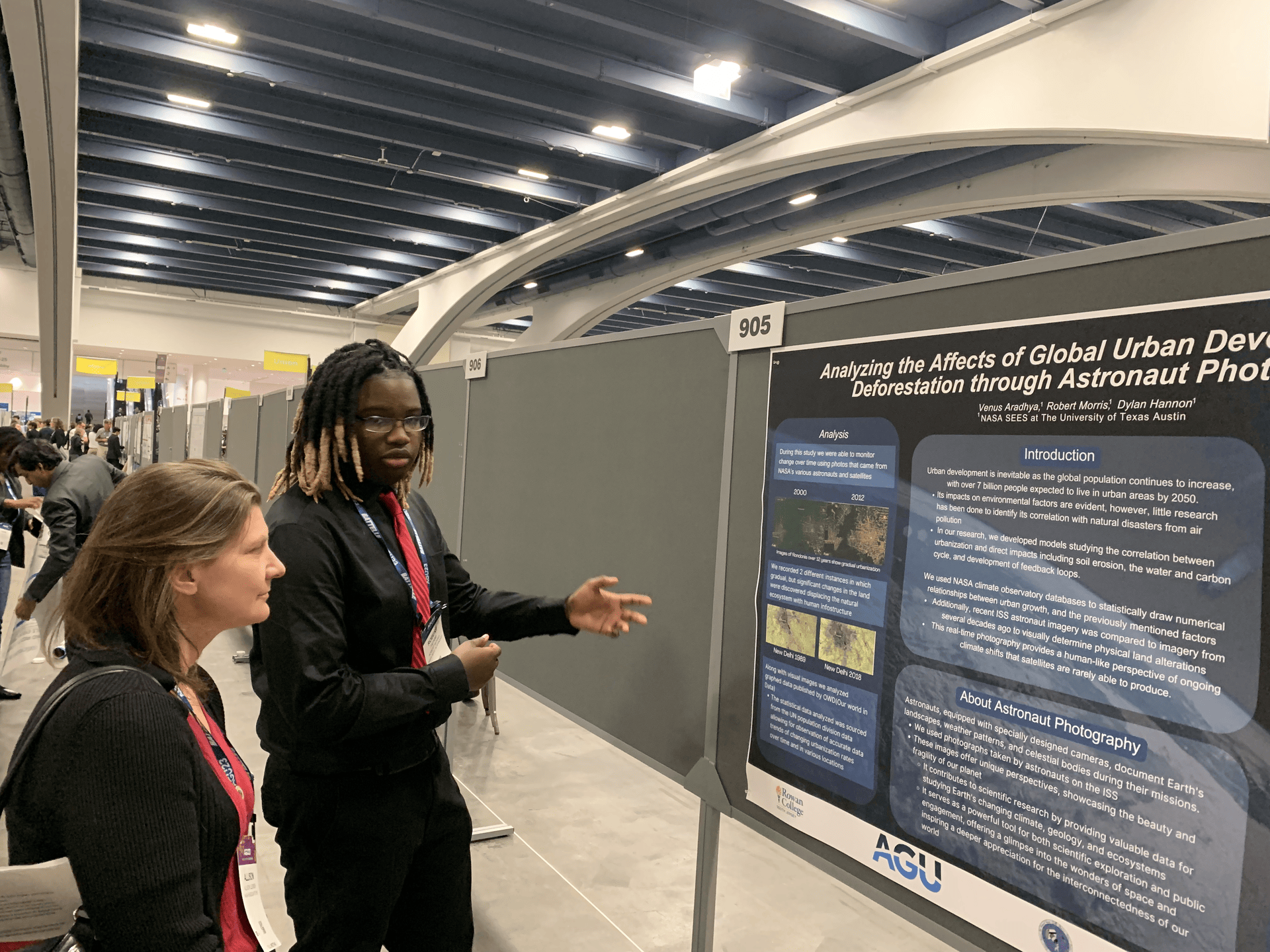 AGU poster sessions provided many opportunities to learn about Earth and space science