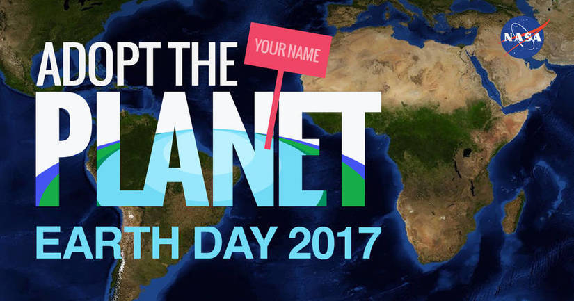 Adopt The Planet on Earth Day 2017 logo.